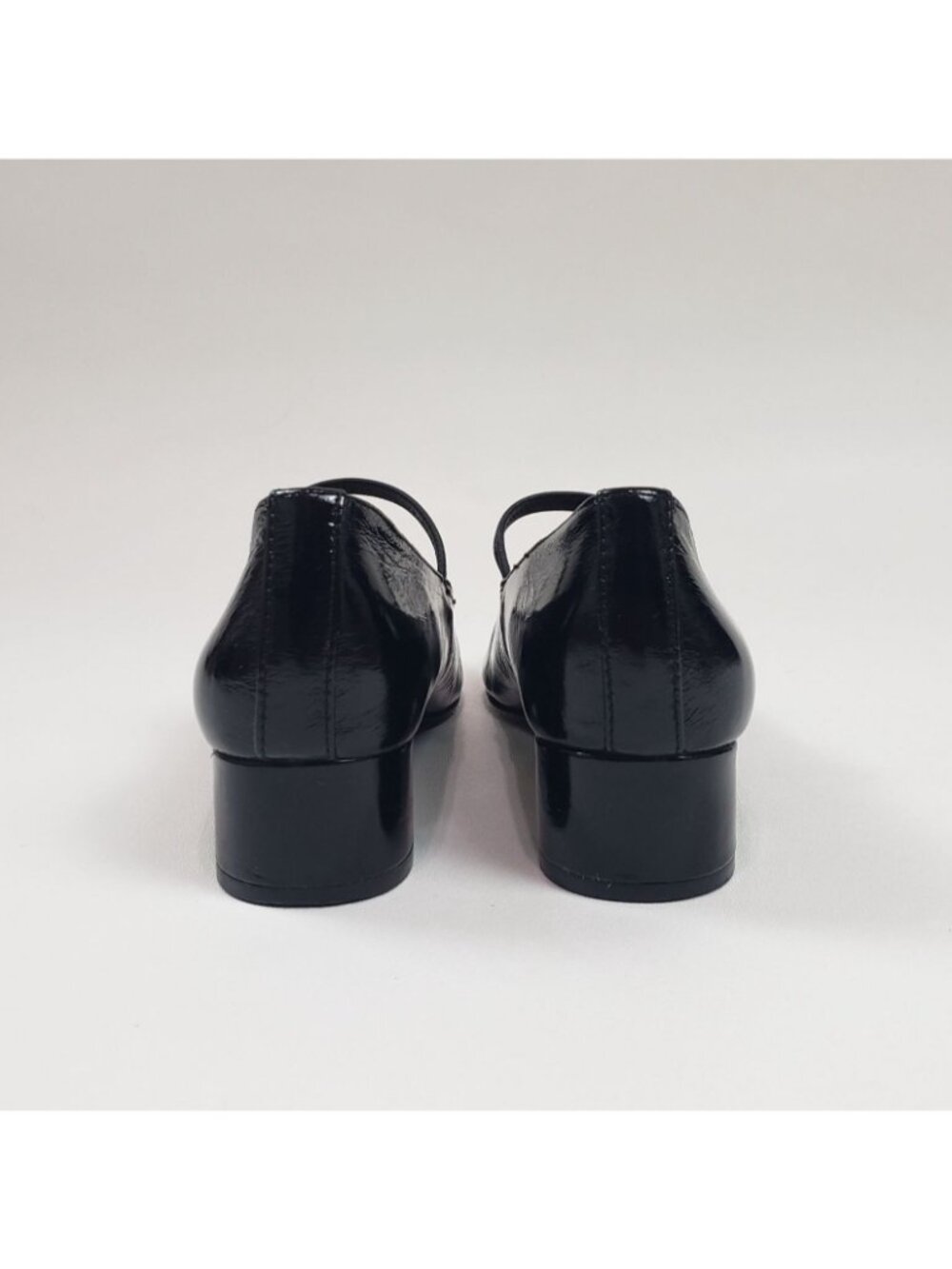Madewell The Greta Pump True Black Crinkled Patent Leather Mary Jane Strap Sz 7M - Picture 6 of 15